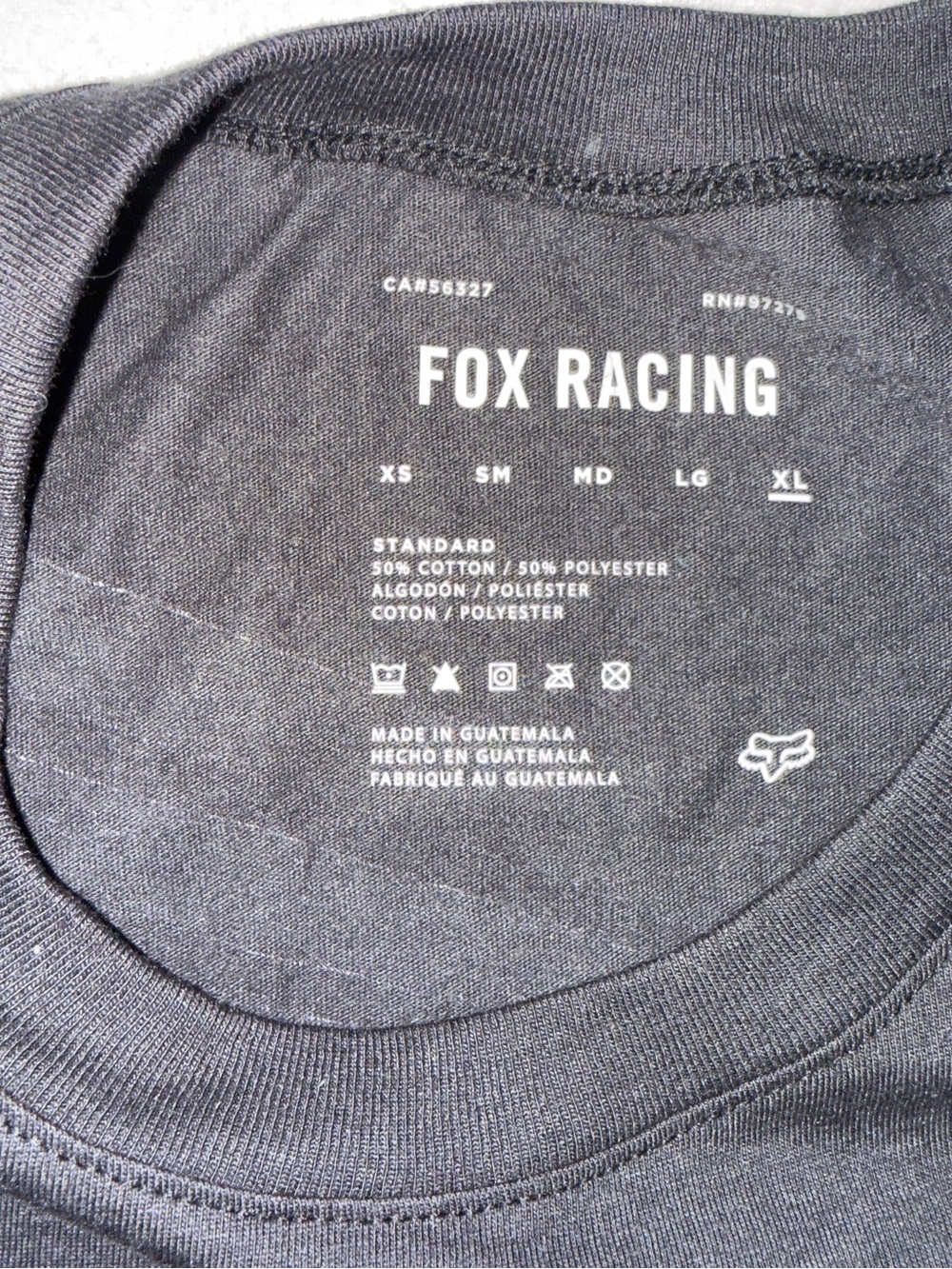 Fox x Honda Black Logo Short Sleeve Tee NWT - Picture 3 of 4
